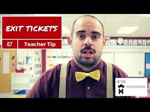 Exit Tickets (Easy Formative Assessment) | Teaching Tip