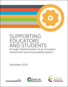 The brief Supporting Educators and Students through Implementation of an Innovative Assessment and Accountability System supports states in planning for a successful Demonstration Authority application by providing considerations related to the professional learning opportunities that state- and district-level educators will need when engaged in piloting an innovative assessment system.