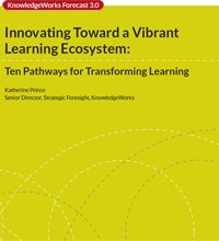 The framework in Innovating Toward a Vibrant Learning Ecosystem: Ten Pathways for Transforming Learning is designed to help education stakeholders become active agents of change in creating the future.