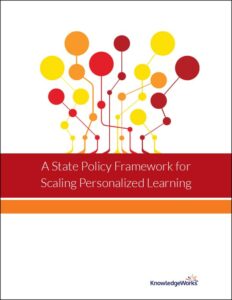 This framework was developed with insight and feedback from school districts, state education agencies, policymakers and education organizations that are focused on scaling personalized learning across districts.