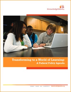 As a leader in applying future trends to educational transformation, KnowledgeWorks seeks to inform thought leaders about the policy conditions critical to a world of learning.