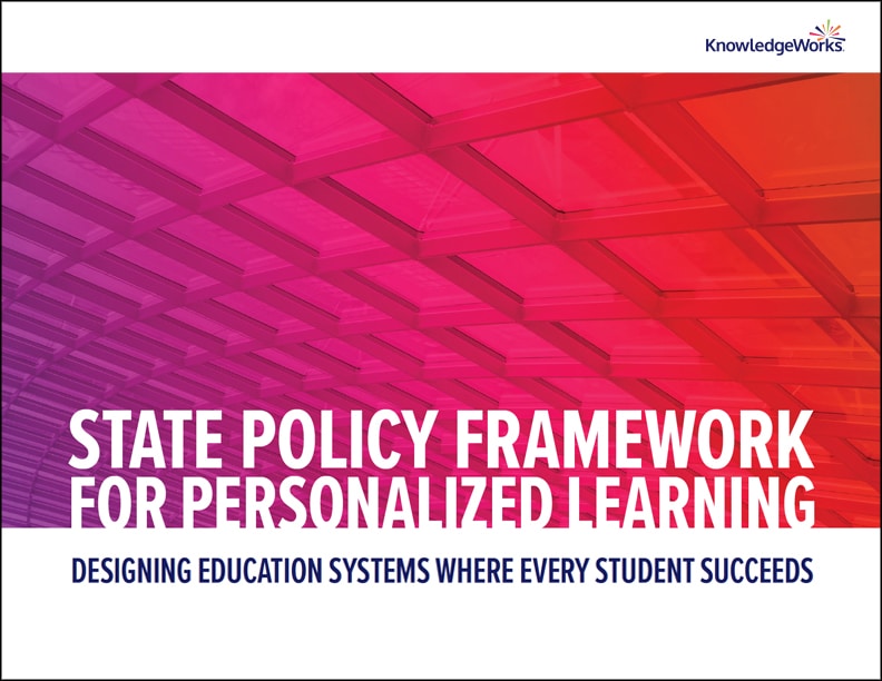 The State Policy Framework for Personalized Learning will help states and stakeholders define and navigate their pathway from the exploratory phase of system design, where a limited number of districts engage in personalized learning practices, to statewide transformation.