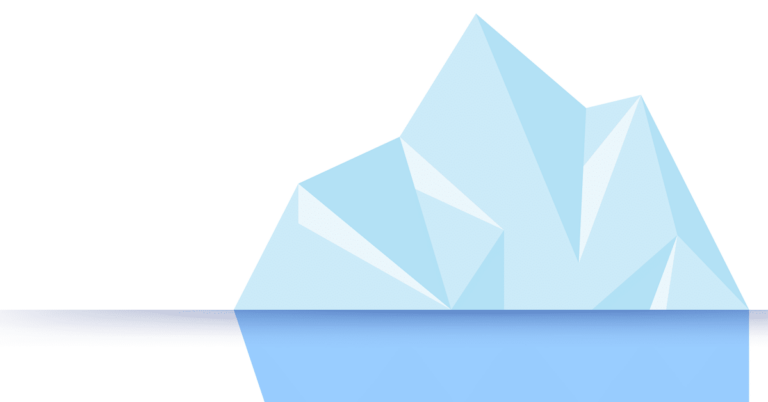 illustration of an iceberg
