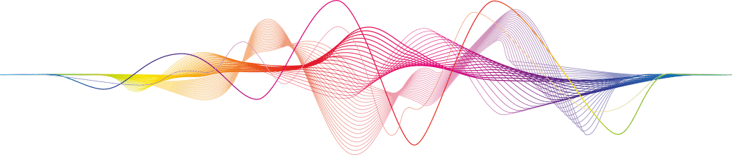 multi-colored, varied wavelengths